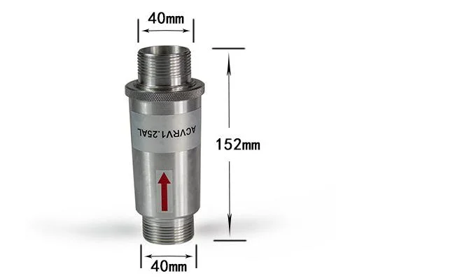 Dereike Pressure Relief Valve Plastic RV-01 Steel Rvg1.2 and Aluminium Alloy Prv1.2